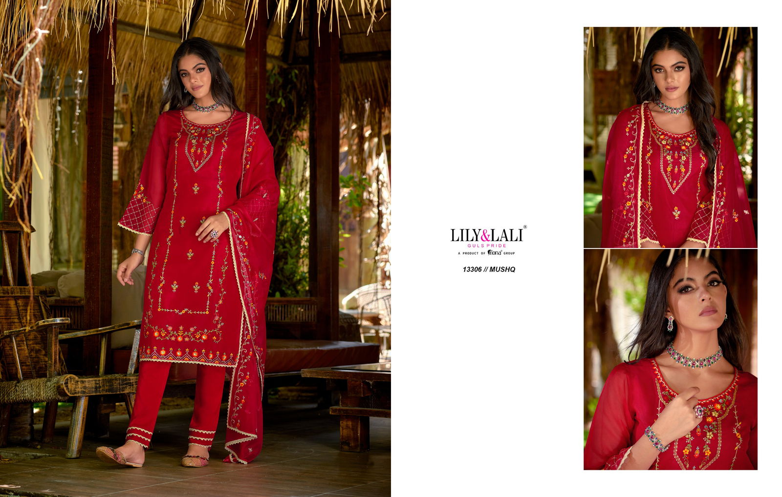 Mushq By Lily And Lali Embroidery Readymade Suits Catalog